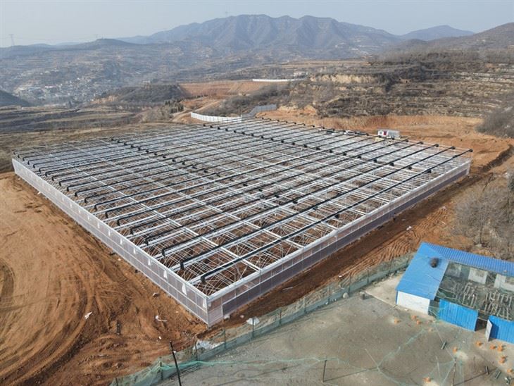 Galvanized frame for film greenhouse